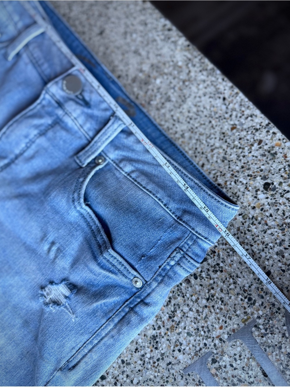 7 SEVEN FOR ALL MANKIND | 8 | Weekend Short Blue Denim The Straight Cutoff Denim